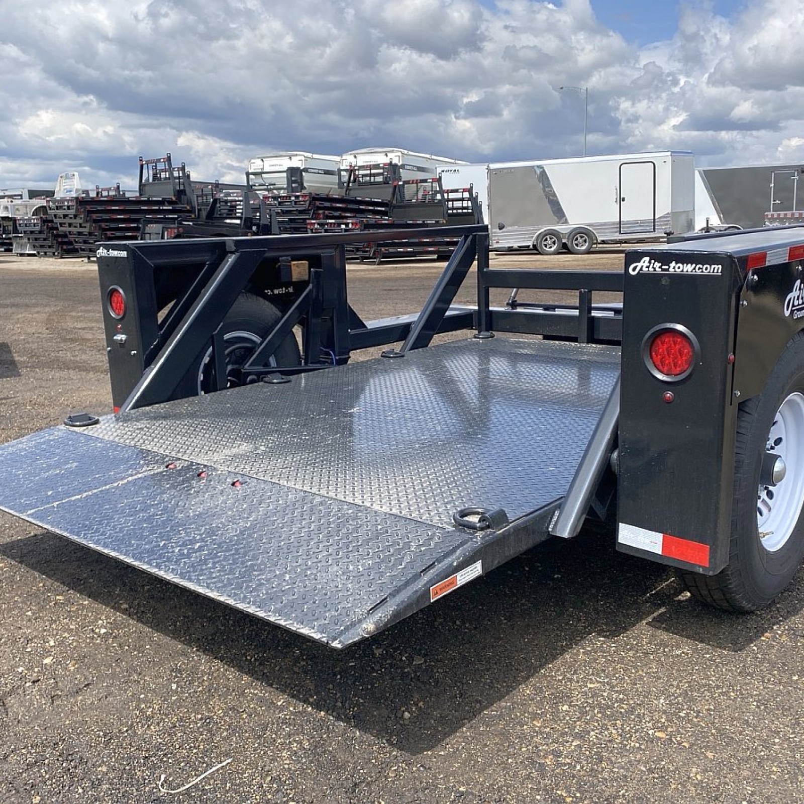 2024 AirTow 10' Ground Level Loading Trailer Ground Level Loading