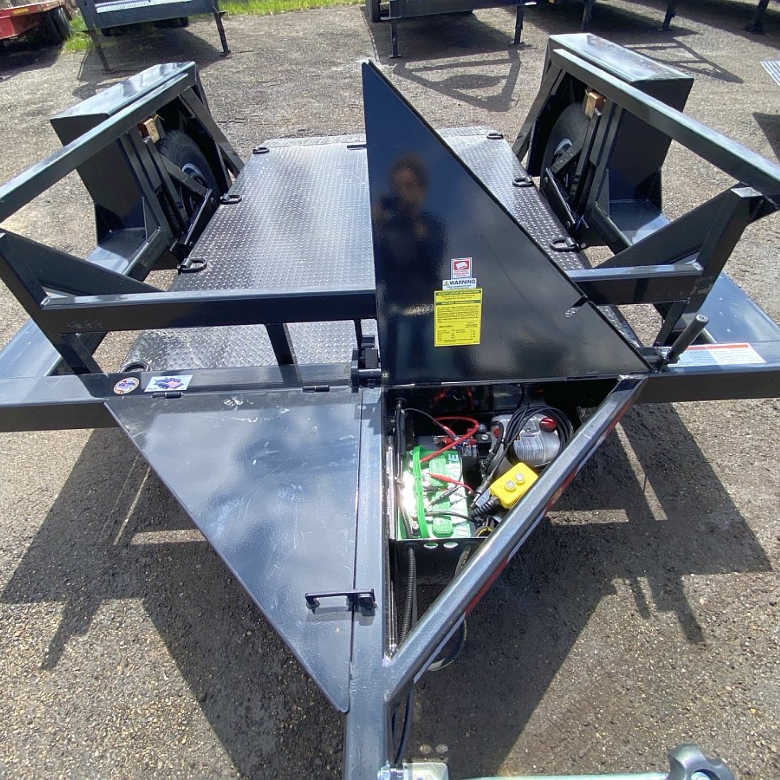 2024 AirTow 10' Ground Level Loading Trailer Ground Level Loading
