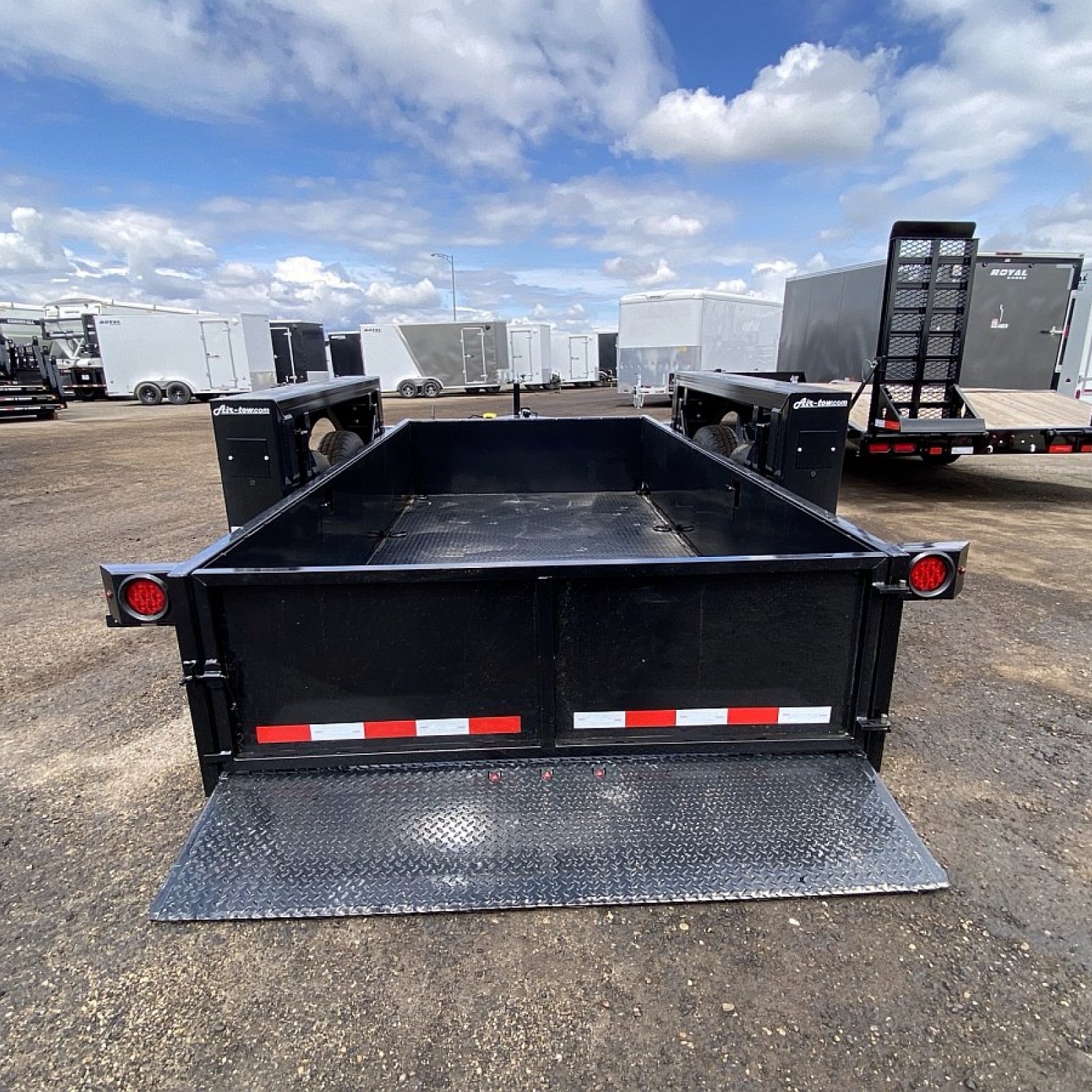 2024 AirTow 14' Ground Level Loading Trailer Ground Level Loading