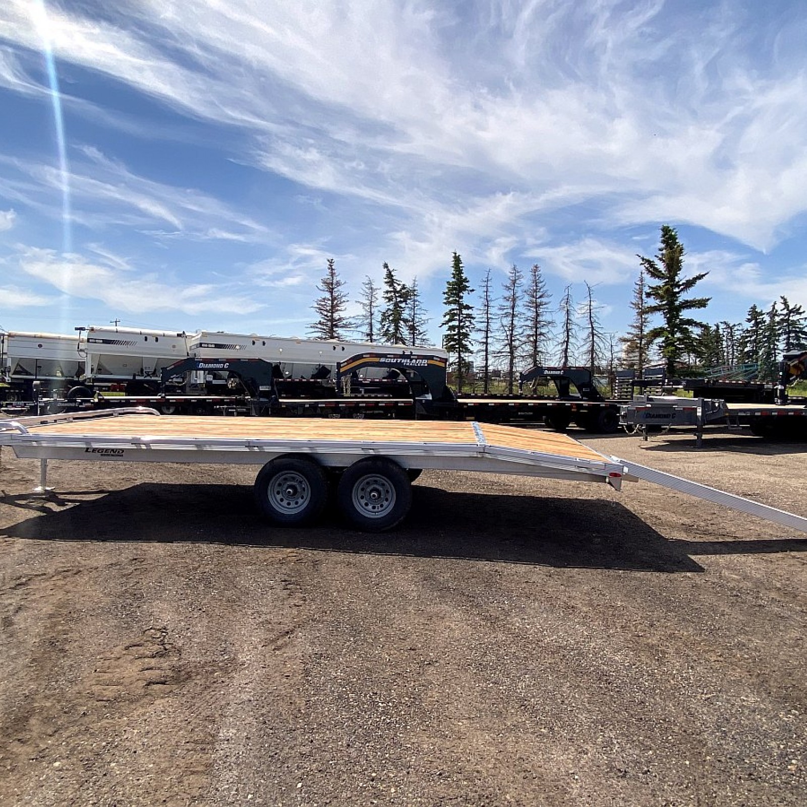2025 Legend 8.5'x20' Aluminum Deckover Trailer Equipment Flat Deck