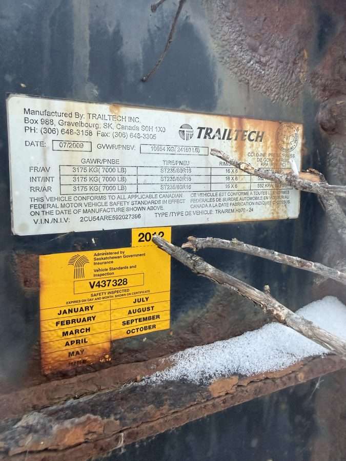 2009 Trailtech H370 24' + Beavertail Flat Deck Trailer