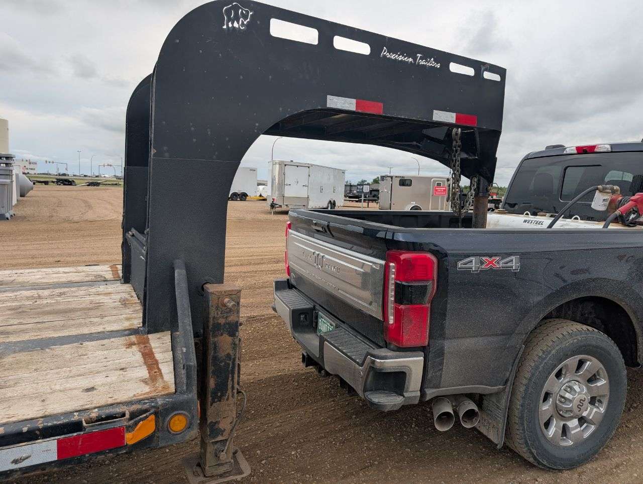 2014 Precision FG36BP-T10SP Flat Deck Trailer