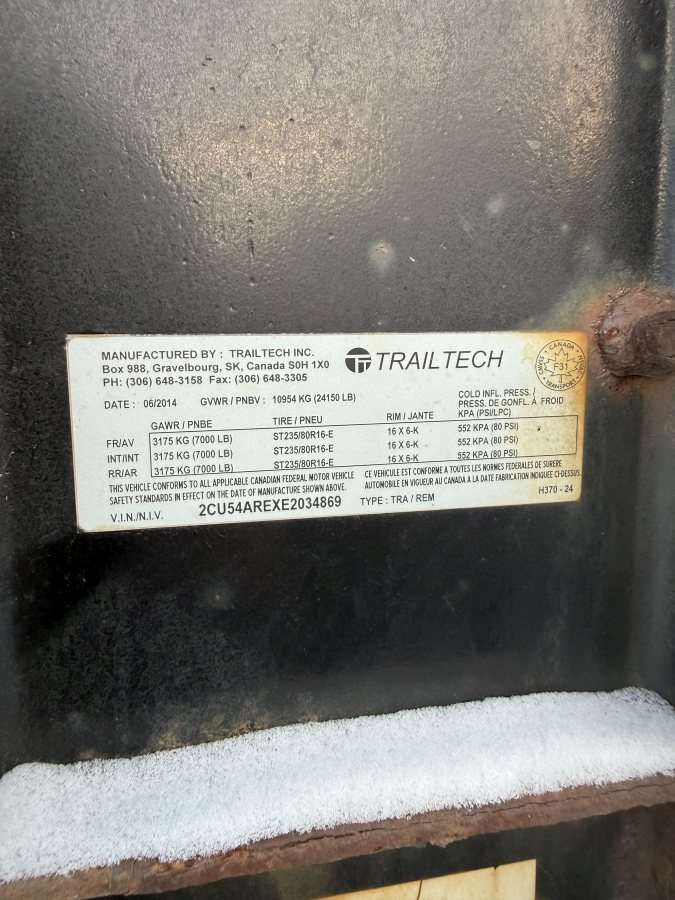 2014 Trailtech H370 24' + Beavertail GN Trailer