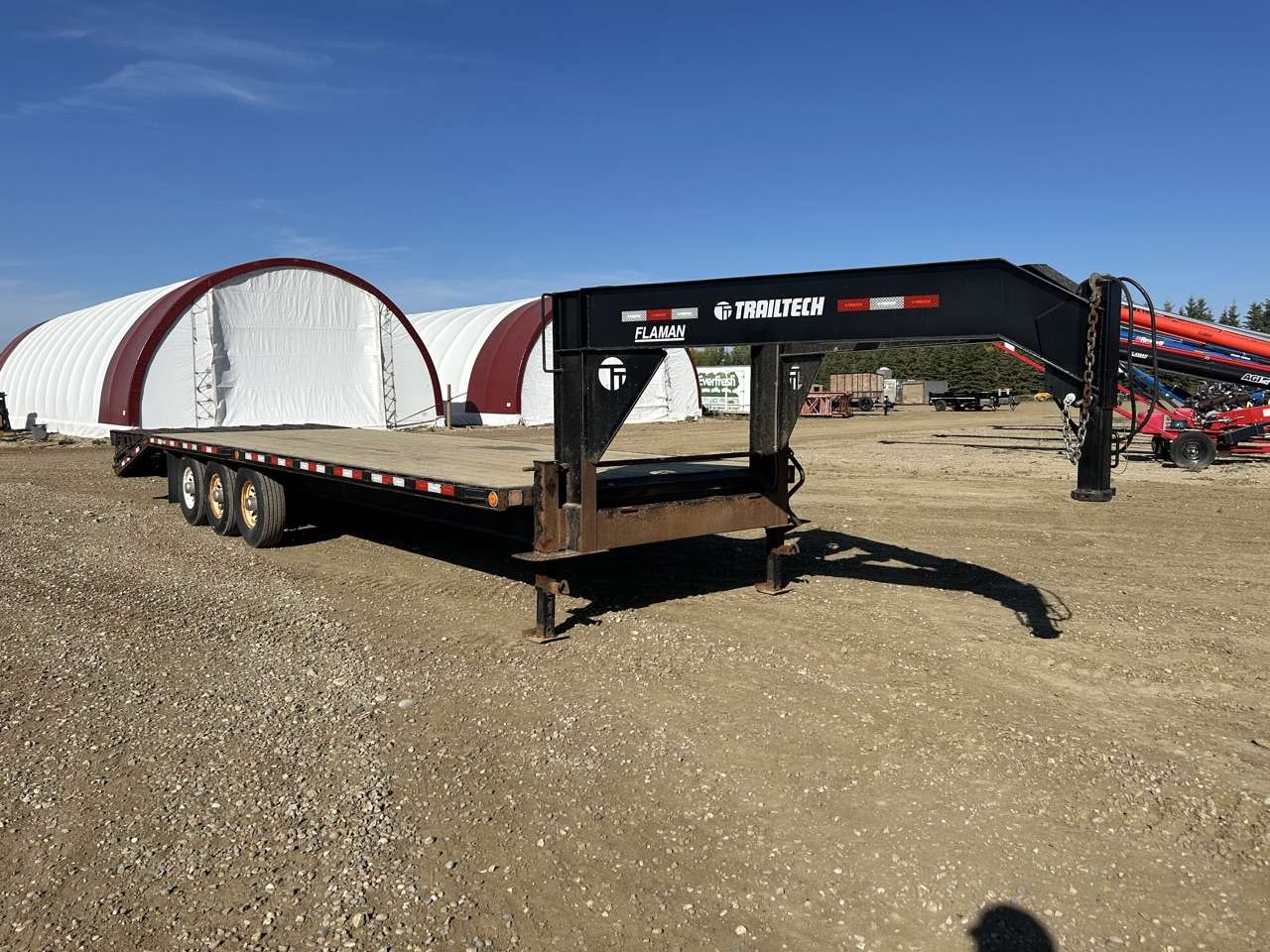 2016 Trailtech H370 Gooseneck Flat Deck Trailer
