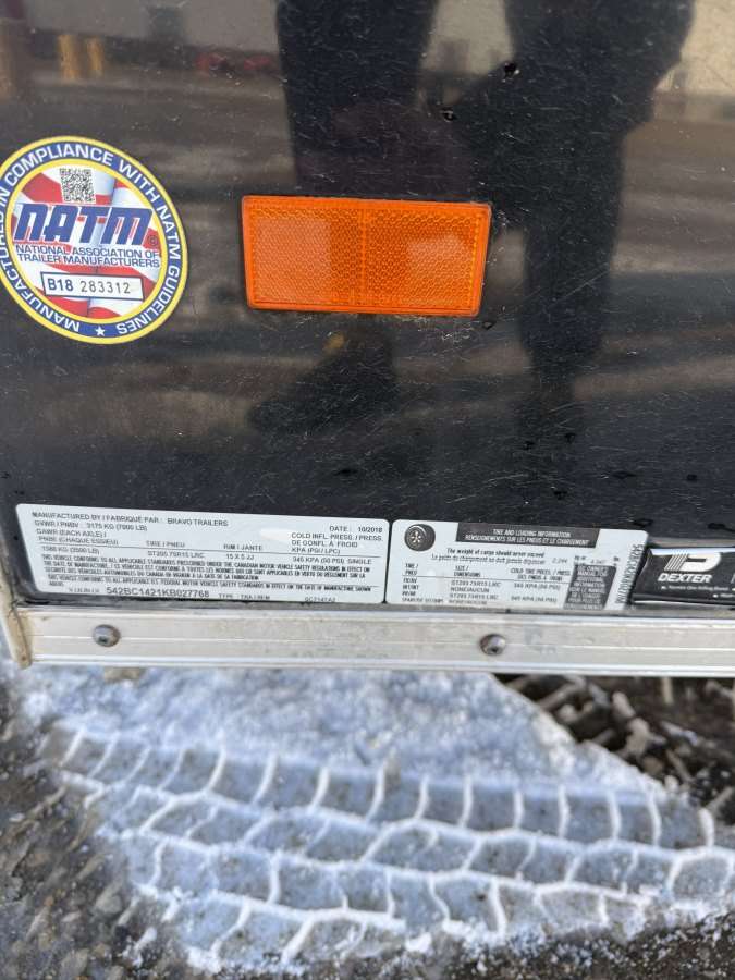 2018 Bravo 7' x 14" + V-Nose Cargo Trailer