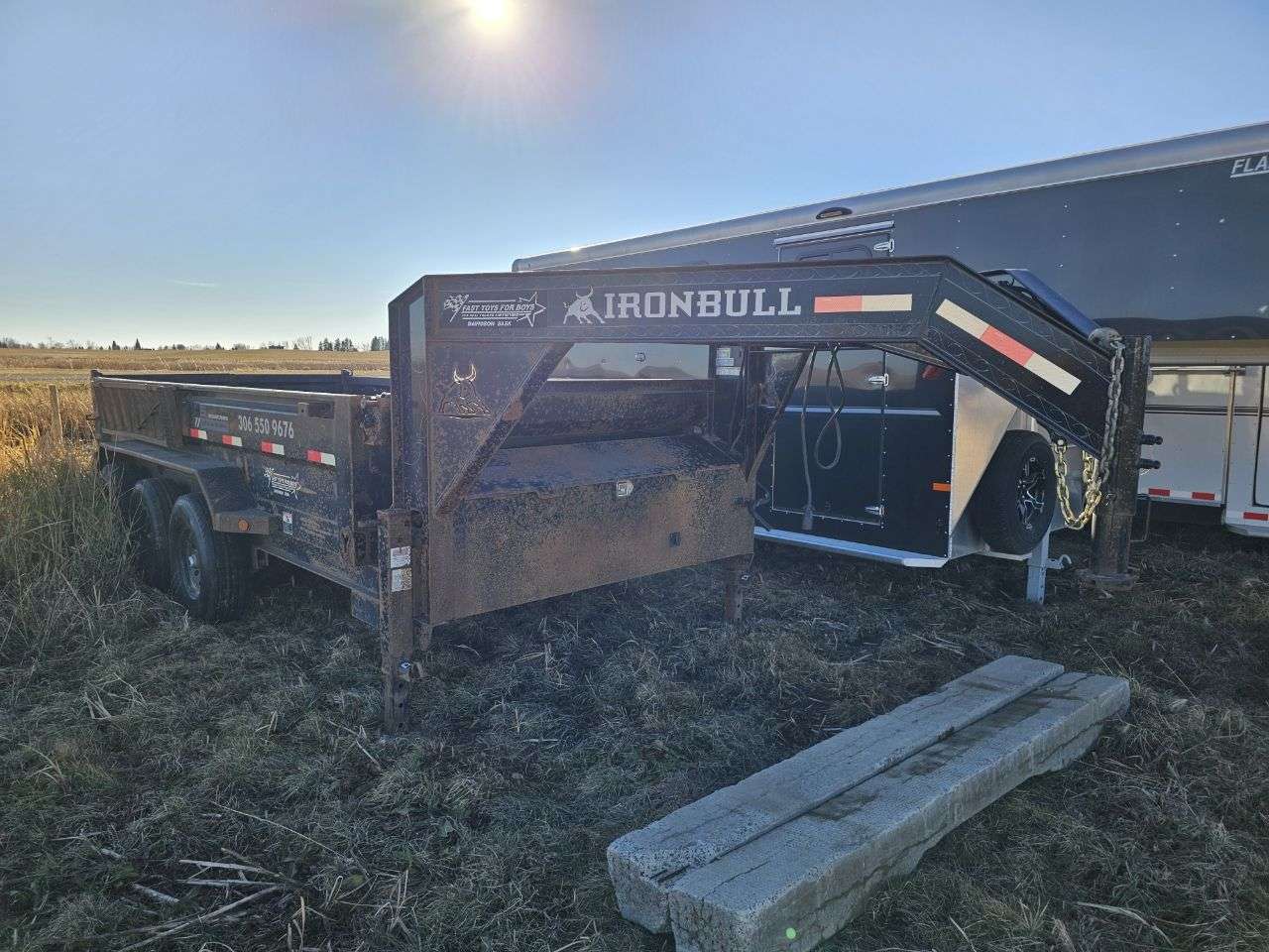 2019 Iron Bull 16' Gooseneck Dump Trailer