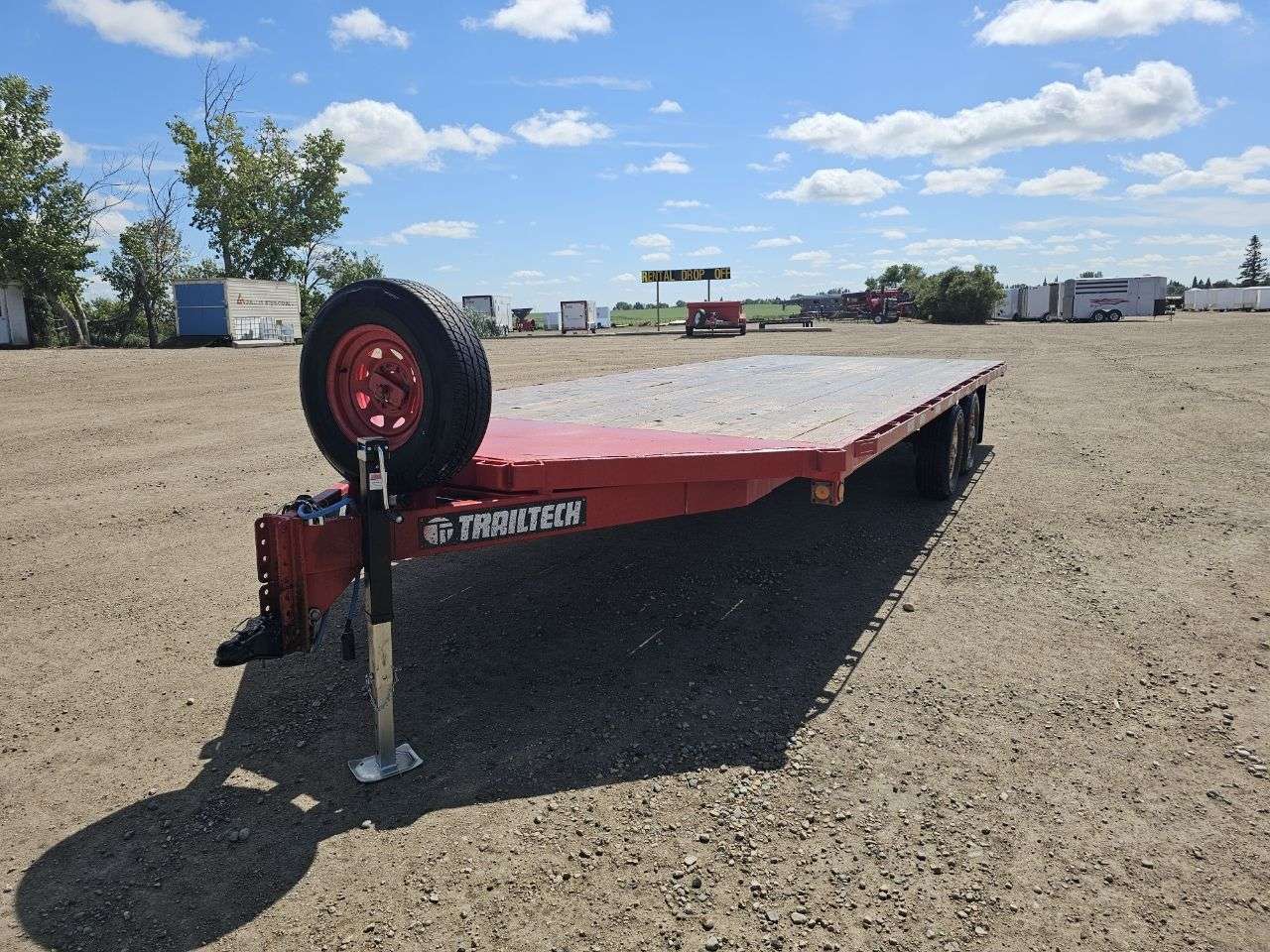 2020 Trailtech 4 Place 20' Flat Deck Snowmobile Trailer