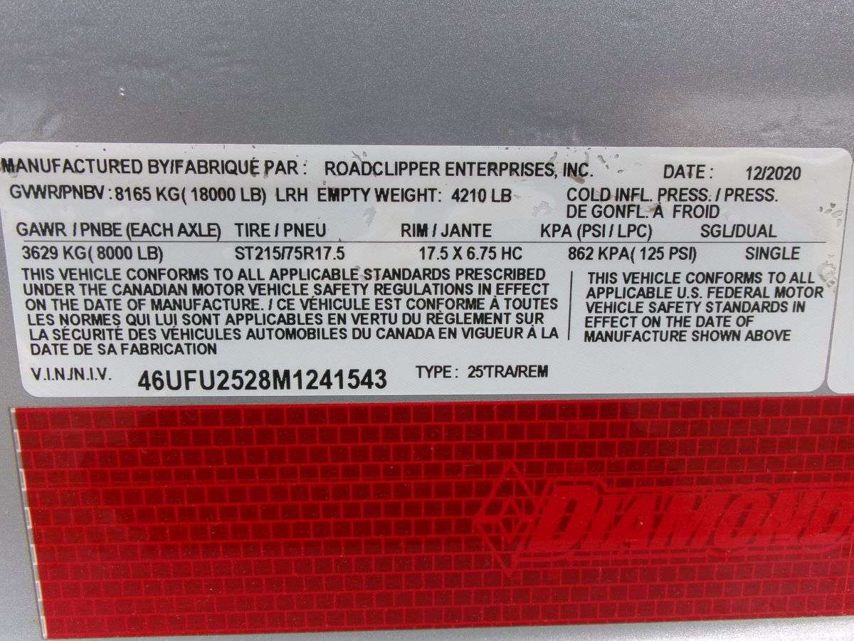 2021 Diamond C HDT 8.6' x 25' Tilt Trailer