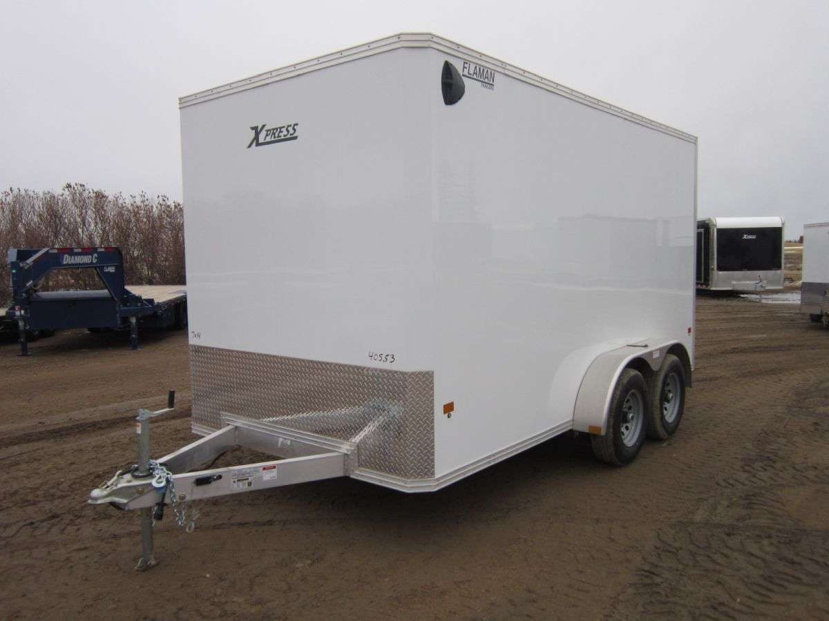 2023 Alcom Xpress 7' x 14' Flat Front Cargo