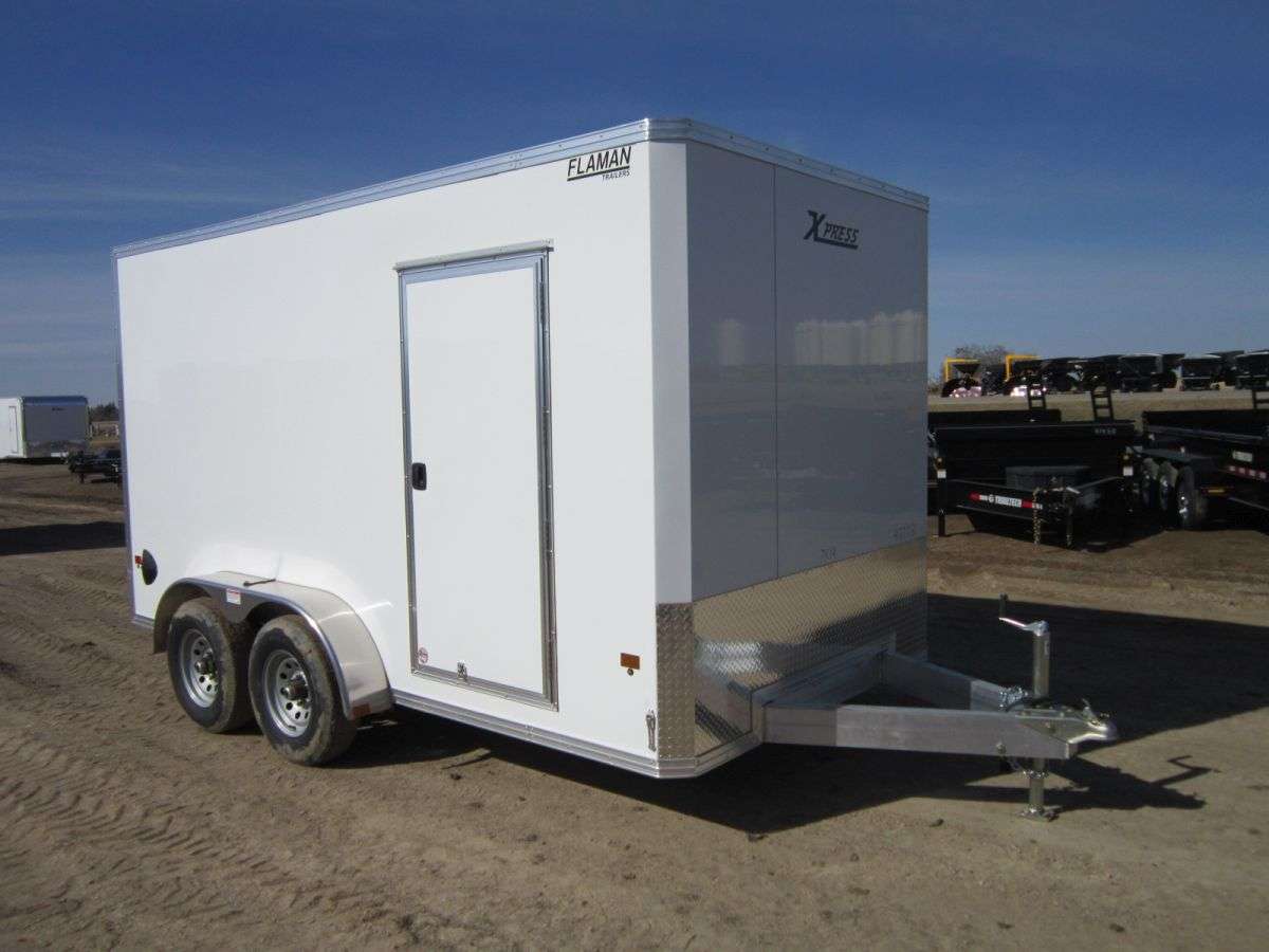 2023 Alcom Xpress 7' x 14' Flat Nose Cargo