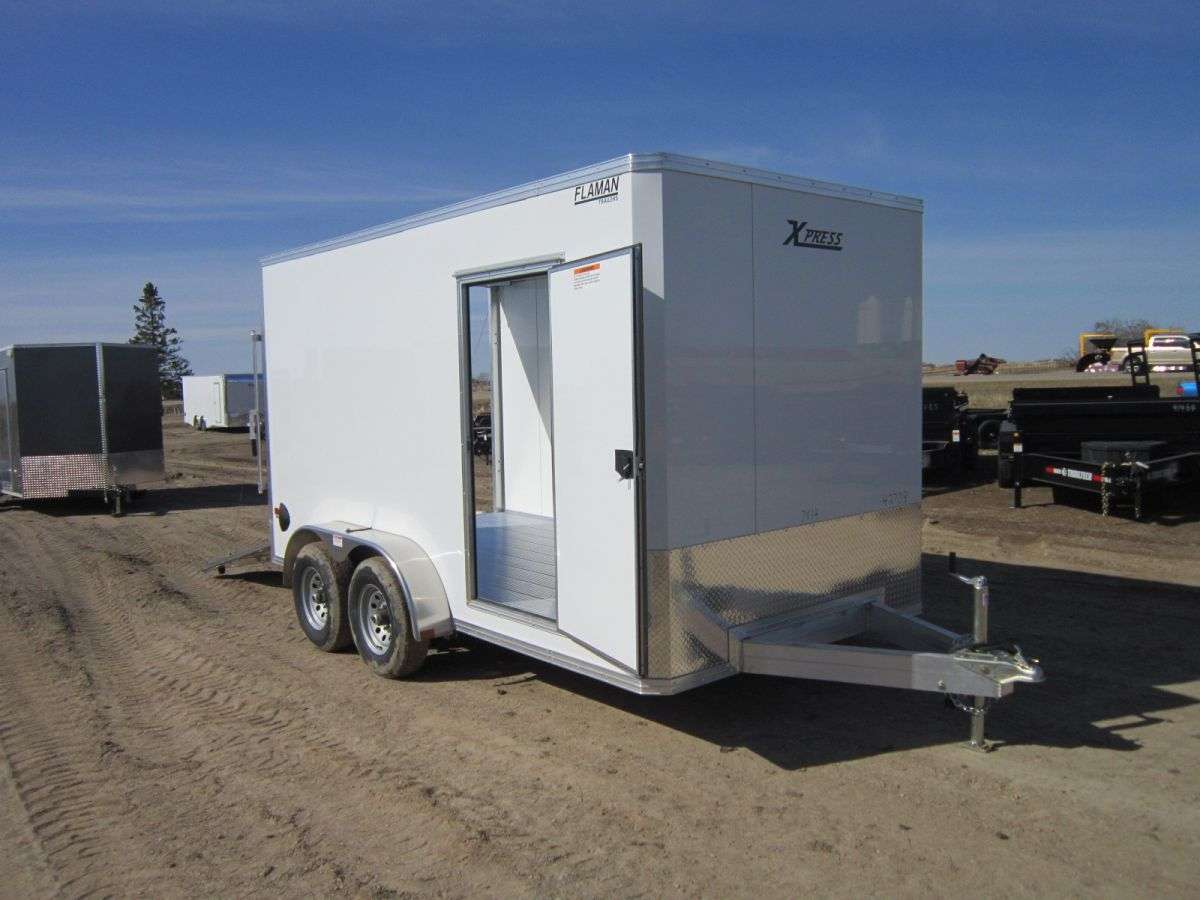 2023 Alcom Xpress 7' x 14' Flat Nose Cargo