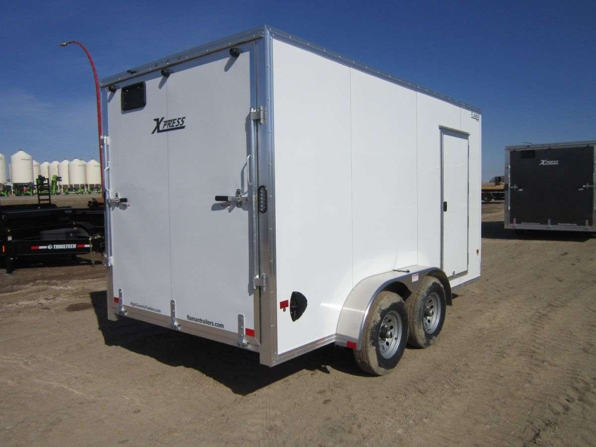 2023 Alcom Xpress 7' x 14' Flat Nose Cargo