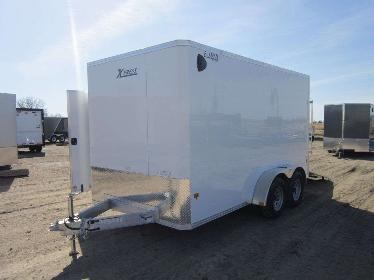 2023 Alcom Xpress 7' x 14' Flat Nose Cargo