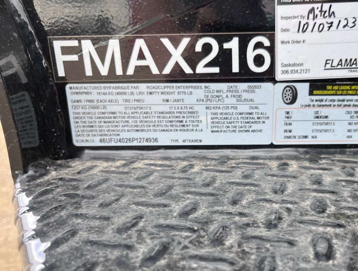 2023 Diamond C FMAX 8'5" x 40' Gooseneck Flat Deck