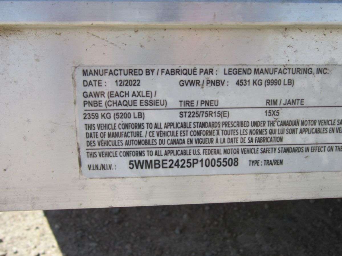 2023 Legend 24' V-Nose Cargo Trailer