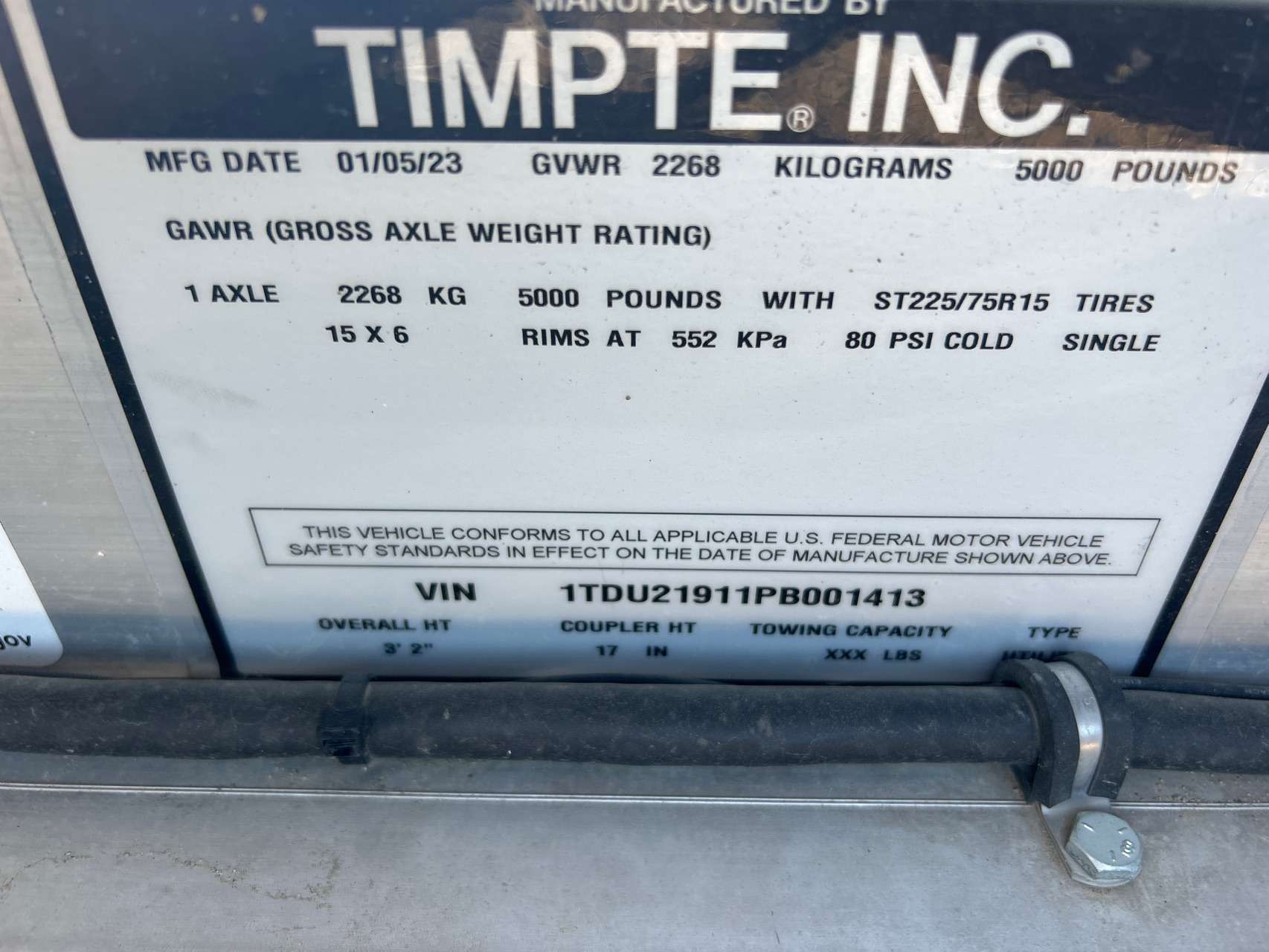 2023 Timpte 514 8'6" x 14' EZ Load Car Hauler