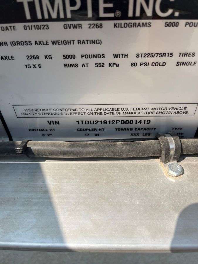 2023 Timpte 514 8'6" x 14' EZ Load Car Hauler Trailer