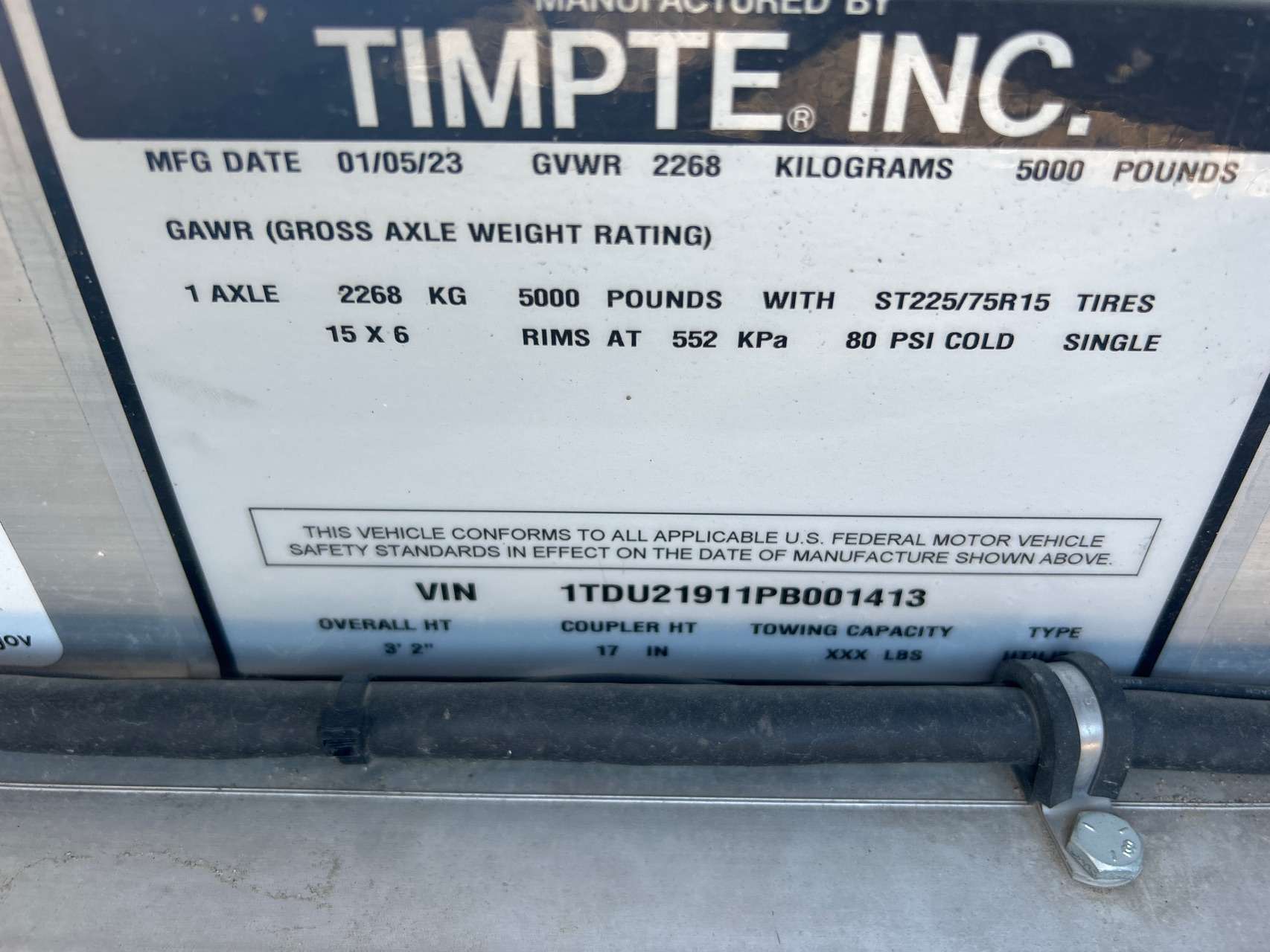 2023 Timpte 514 8'6" x 14' EZ Load Car Hauler Trailer