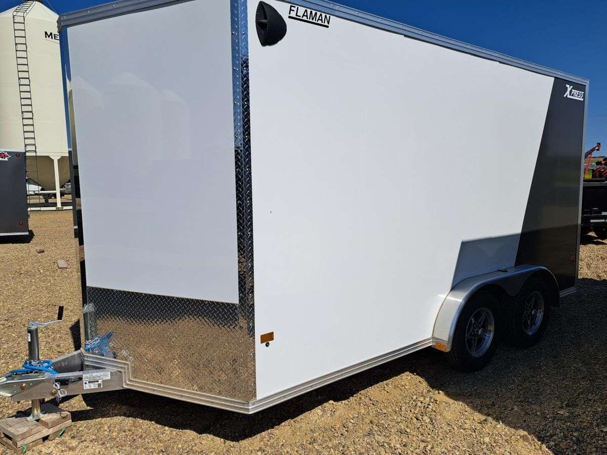 2024 Alcom Xpress 7'6" x 14' + V-Nose Cargo