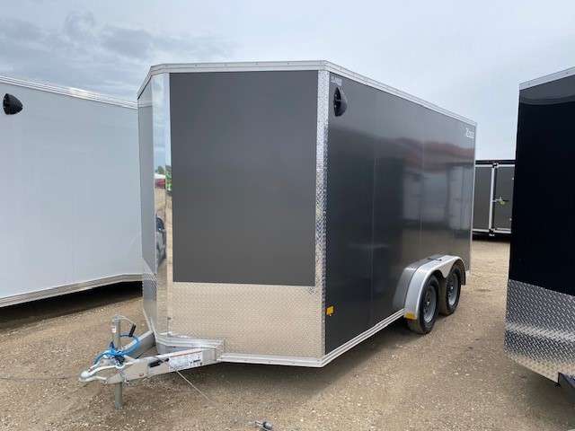 2024 Alcom Xpress 7'6" x 14' V-Nose Cargo HAIL SALE