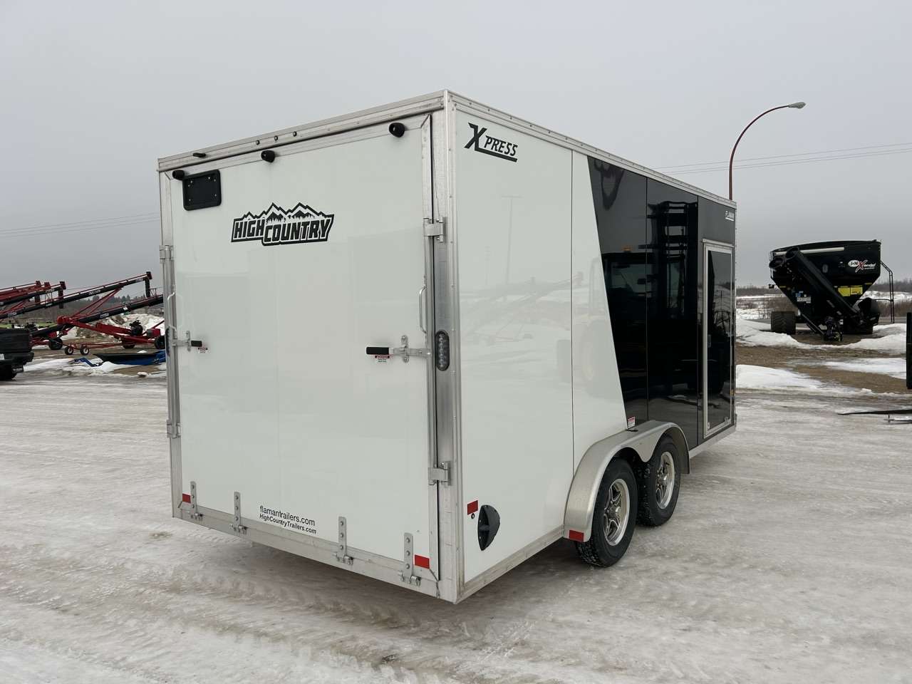 2024 Alcom Xpress 7'6" x 16' + V-Nose Cargo Trailer
