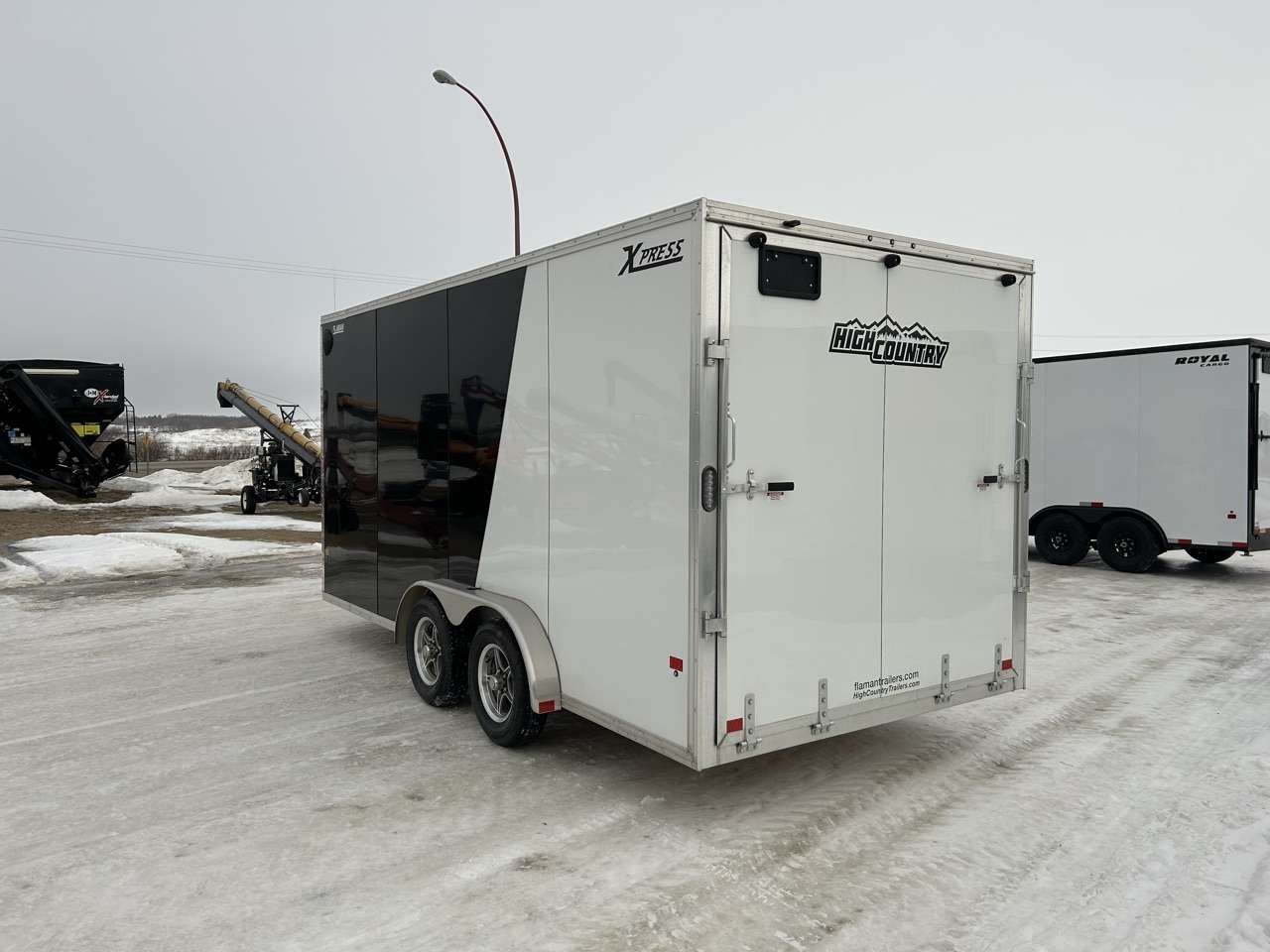 2024 Alcom Xpress 7'6" x 16' + V-Nose Cargo Trailer