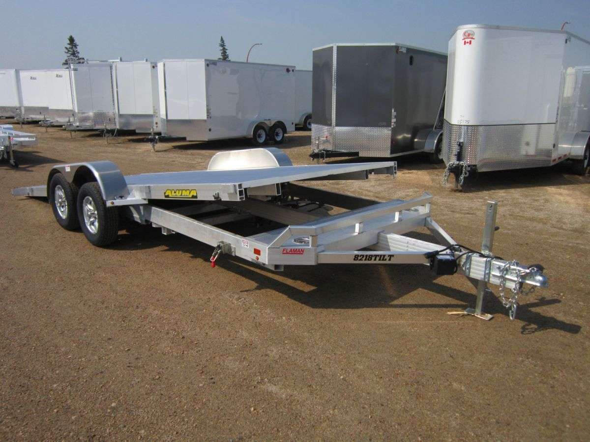 2024 Aluma 8218 6'8" x 18' Tilt Car Hauler