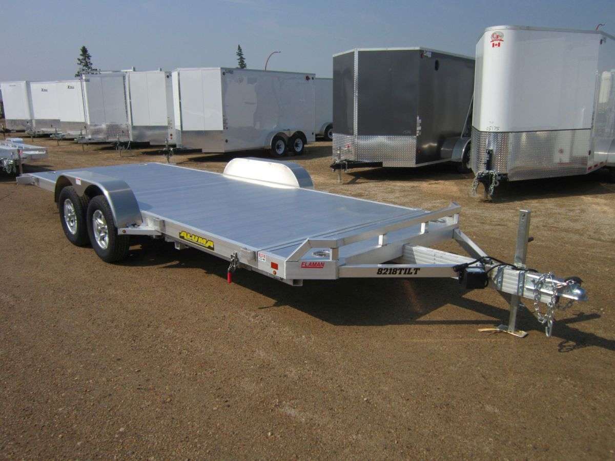 2024 Aluma 8218 6'8" x 18' Tilt Car Hauler