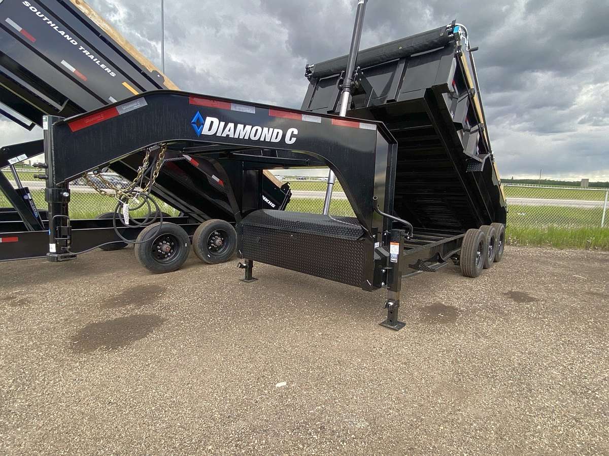 2024 Diamond C 16' Gooseneck Dump Trailer