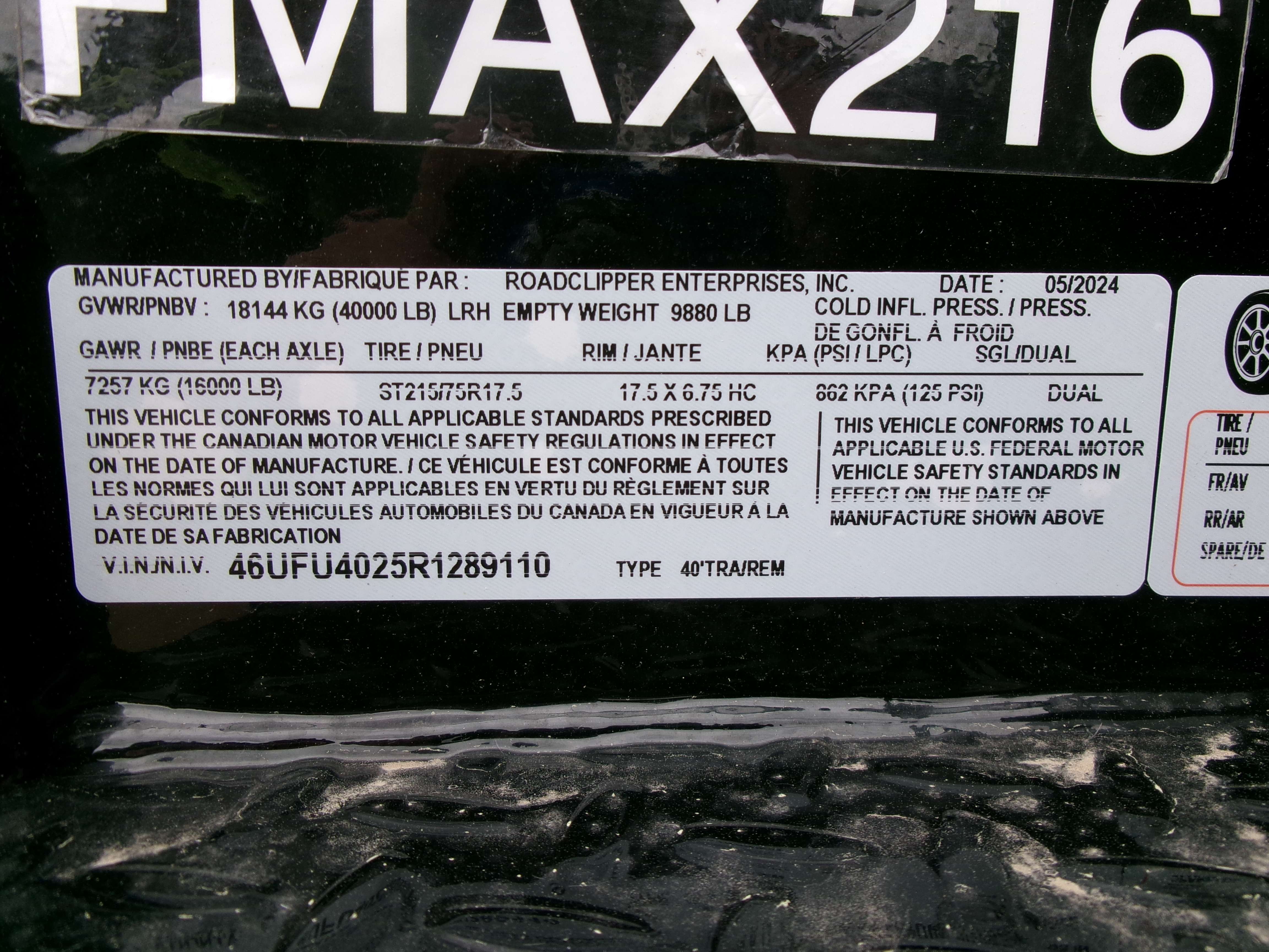 2024 Diamond C FMAX 8'6" x 40' GN BT Flat Deck Trailer
