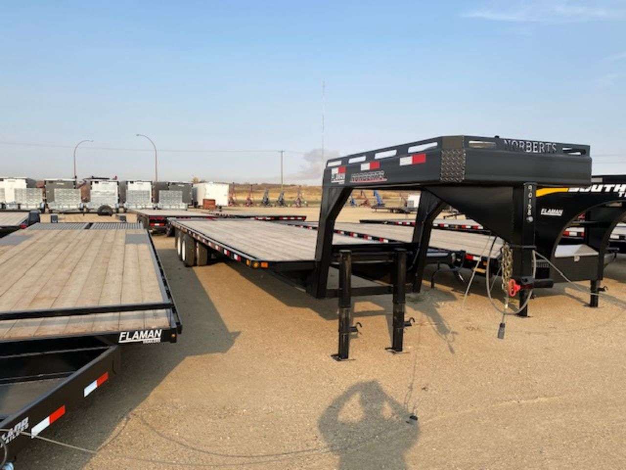 2024 Norbert FDG 8'4" x 35' GN BT Flat Deck Trailer