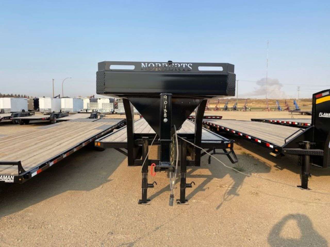 2024 Norbert FDG 8'4" x 35' Gooseneck Beavertail Flat Deck