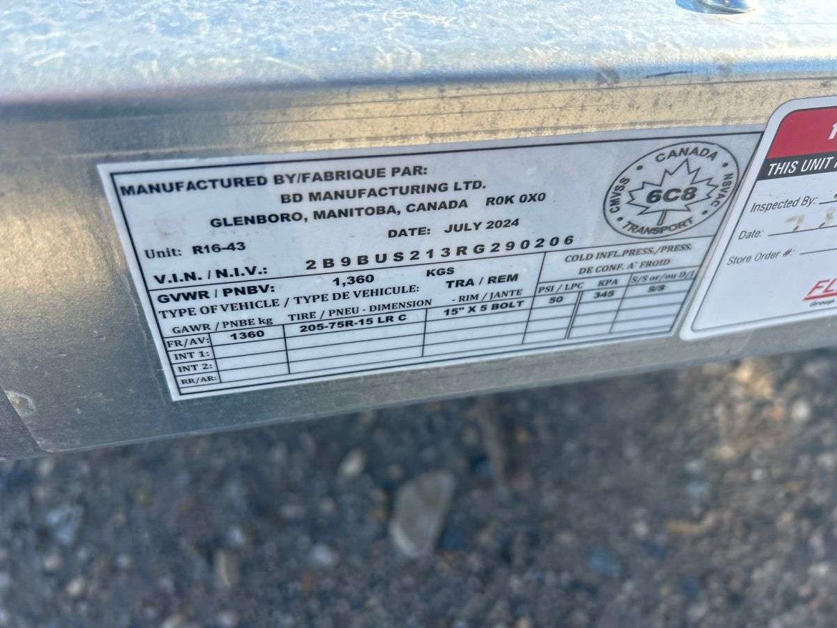 2024 Norbert UTB 6' x 10' Galvanized Steel Utility