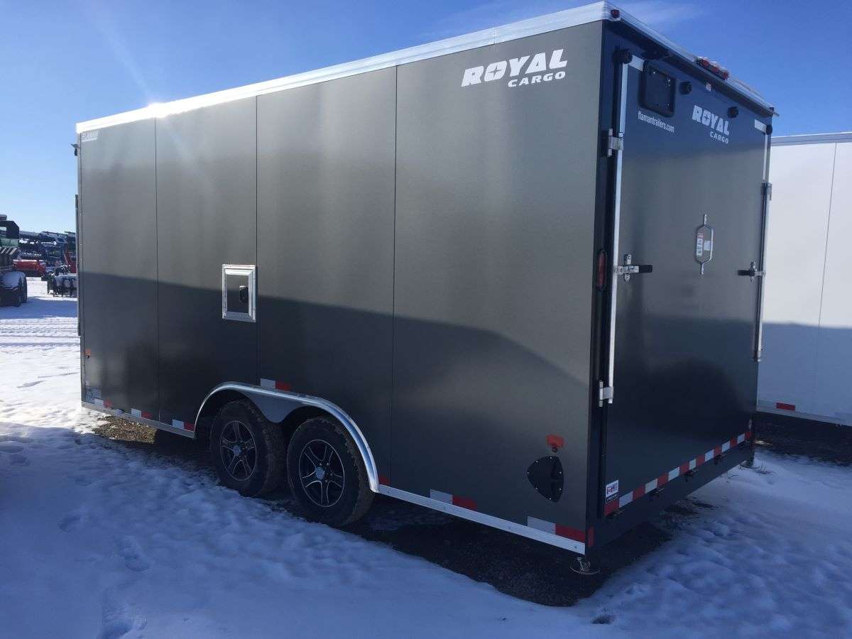 2024 Royal 8'x16' + 4' Enclosed Sled Trailer