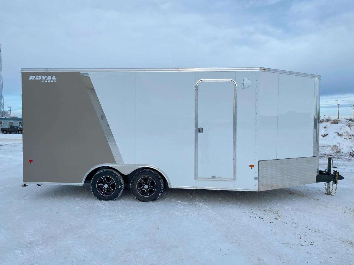 2024 Royal 8'x16' + 4' Enclosed Sled Trailer