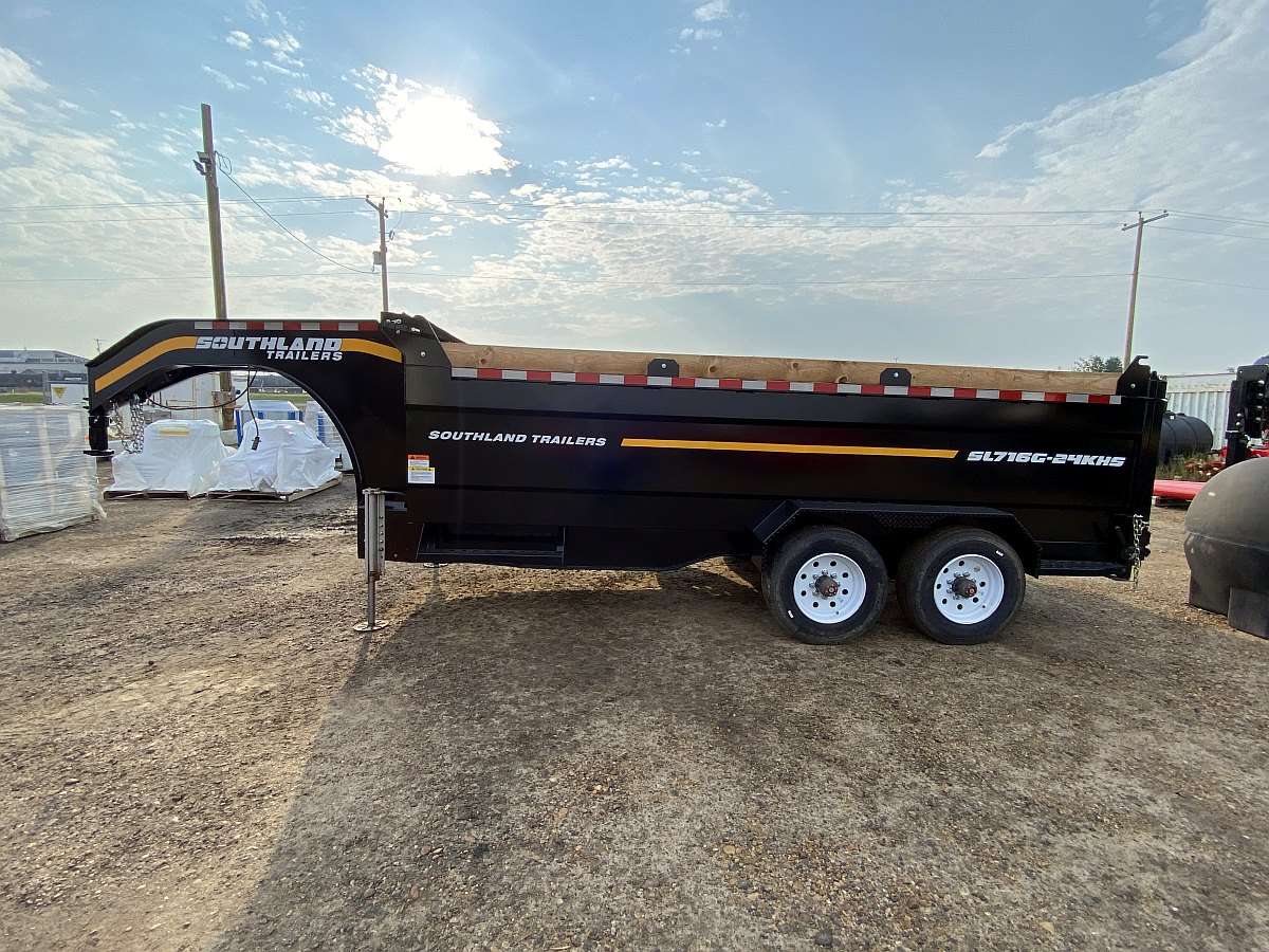 2024 Southland 7'x16' Gooseneck Dump Trailer