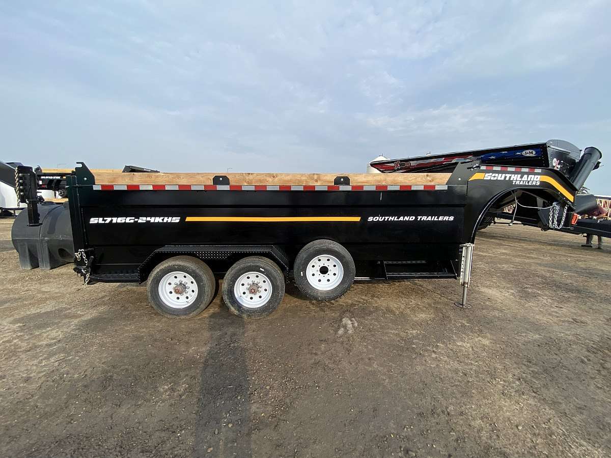 2024 Southland 7'x16' Gooseneck Dump Trailer