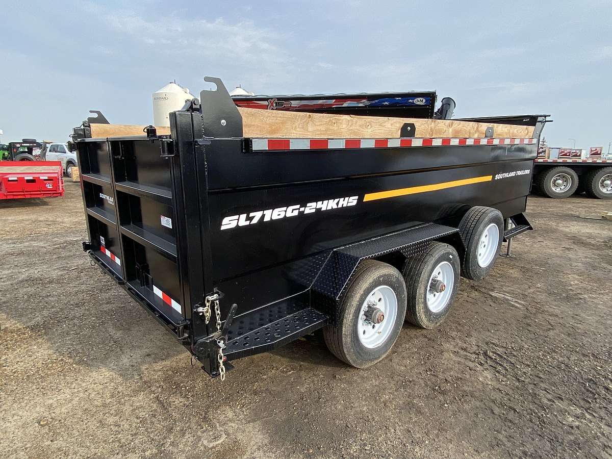 2024 Southland 7'x16' Gooseneck Dump Trailer