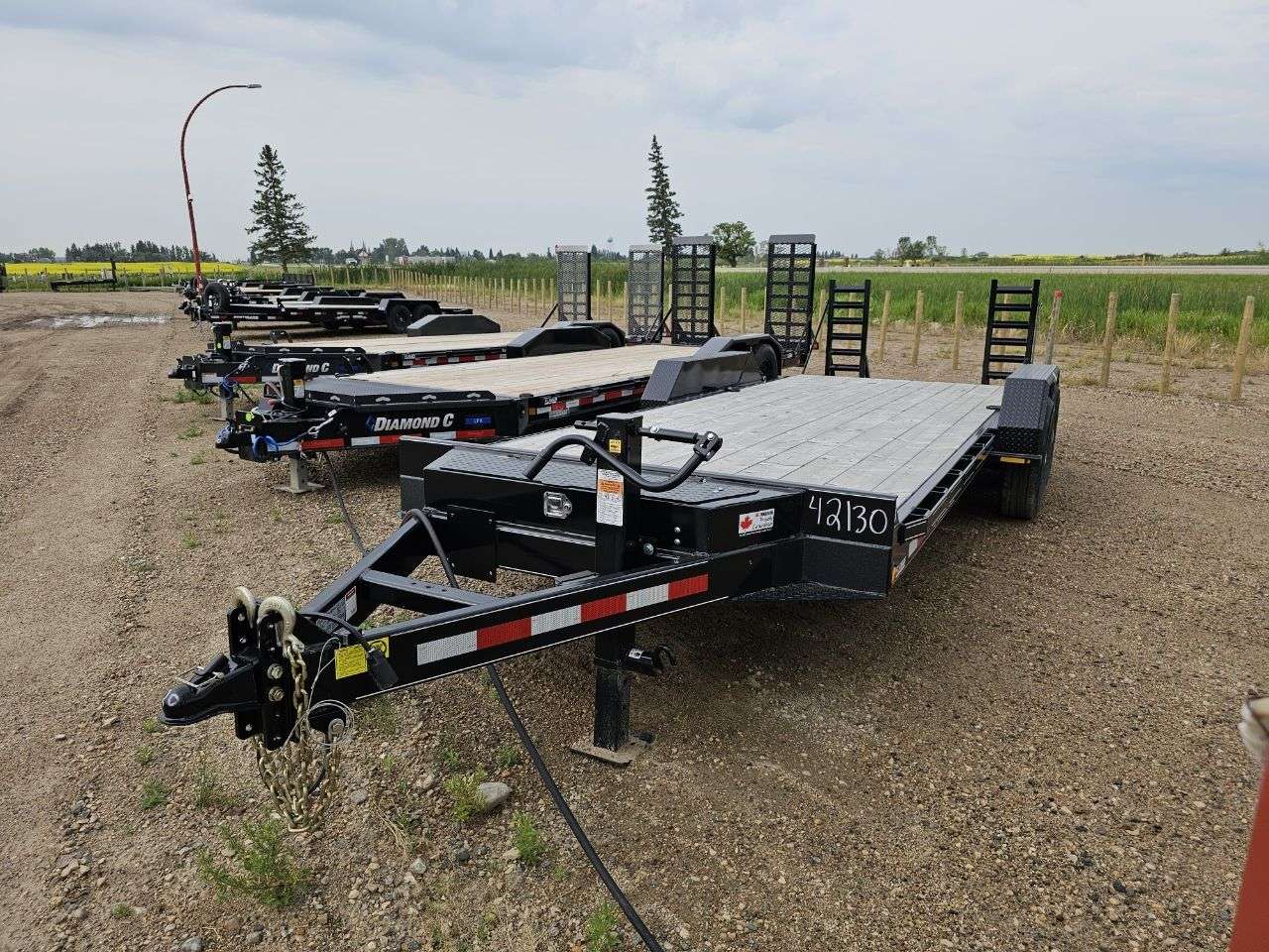 2024 Trailtech 8'6" x 20' Beavertail Flat Deck Trailer