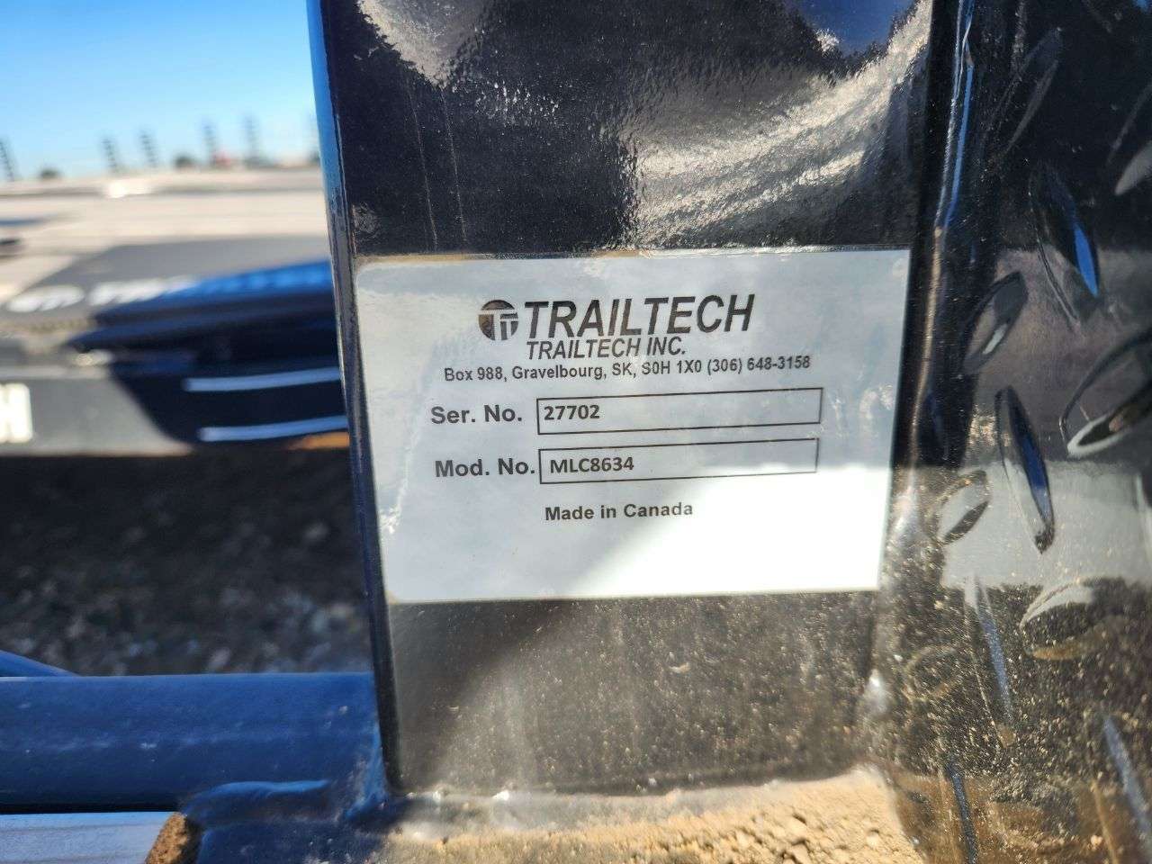 2024 Trailtech MLC 8'6" Truck Deck