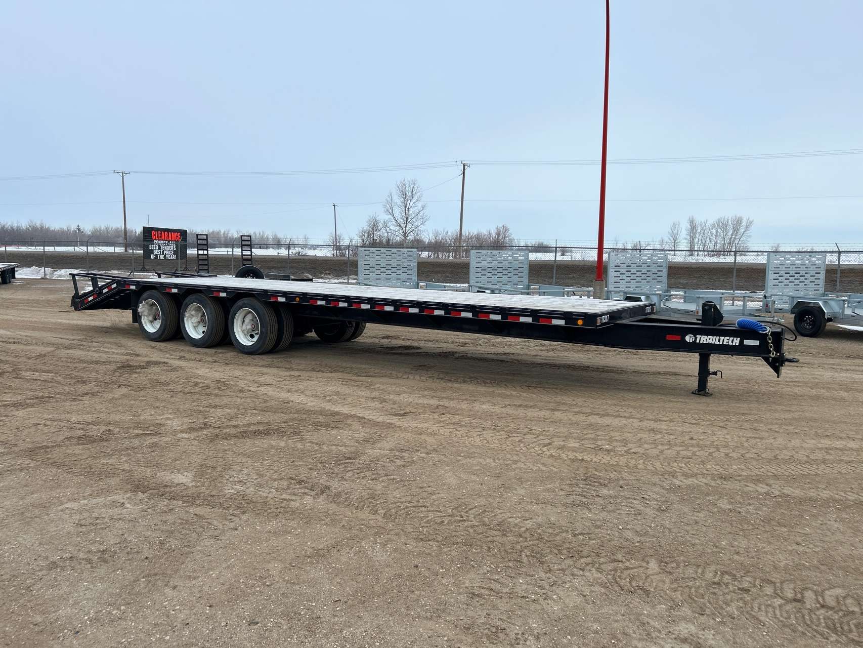 2024 Trailtech TD320 8'6" x 35' BT Pintle Flat Deck Trailer