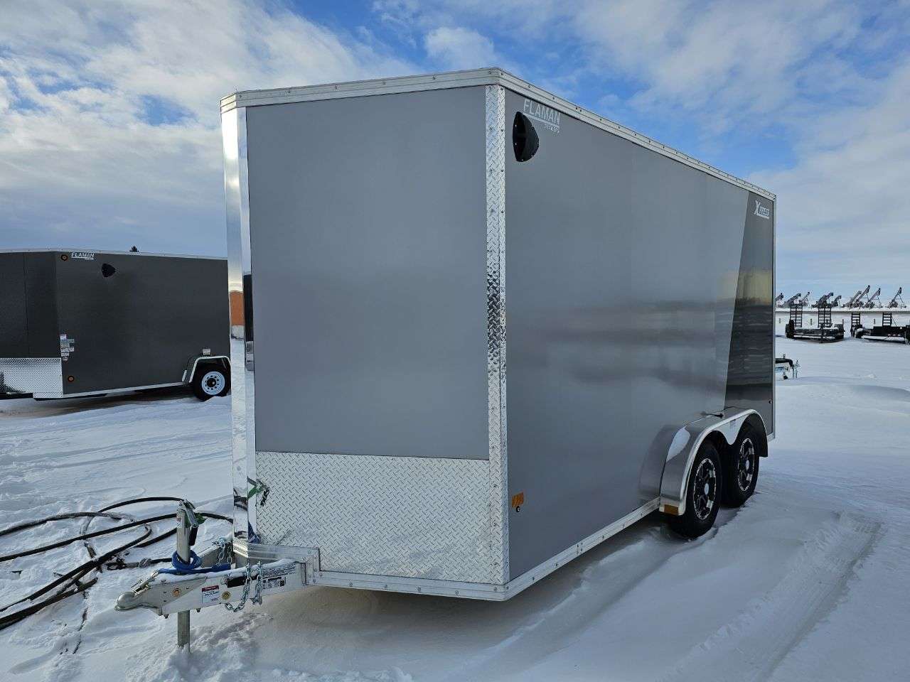 2025 Alcom Xpress 7'6" x 14' + V-Nose Cargo