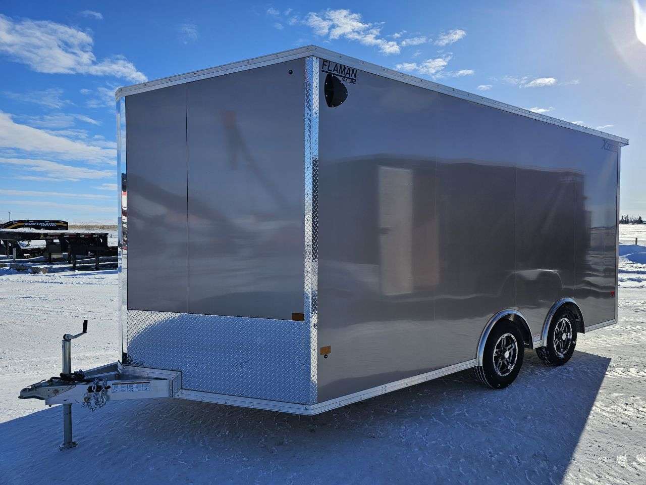 2025 Alcom Xpress 8'6" x 16' + V-Nose Toy Hauler