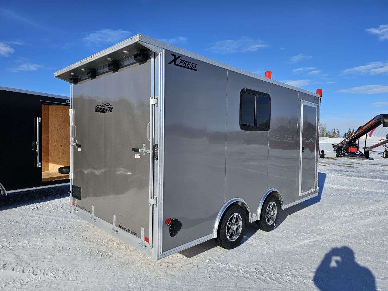2025 Alcom Xpress 8'6" x 16' + V-Nose Toy Hauler Trailer