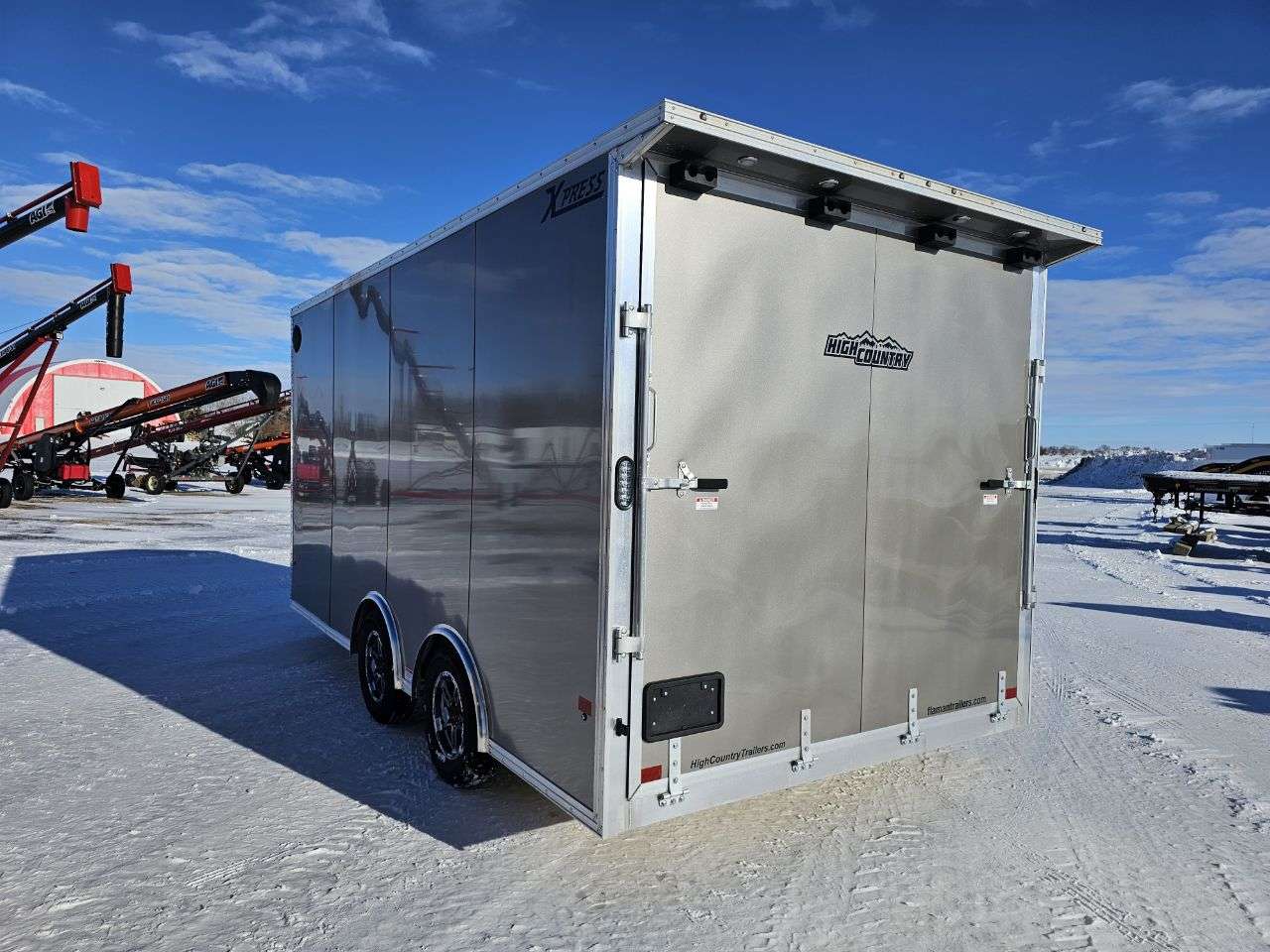 2025 Alcom Xpress 8'6" x 16' + V-Nose Toy Hauler Trailer
