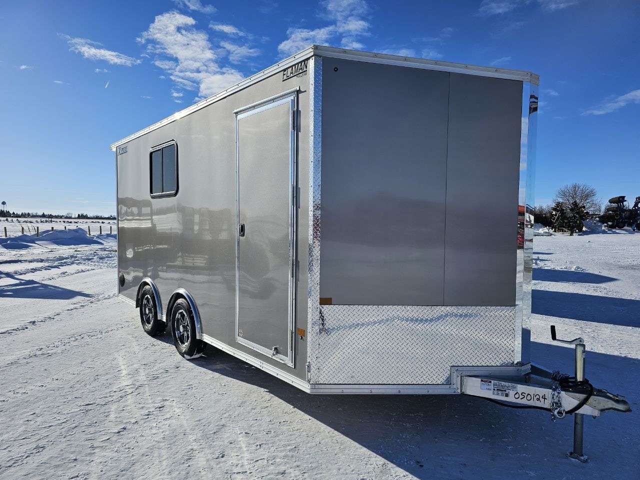 2025 Alcom Xpress 8'6" x 16' + V-Nose Toy Hauler Trailer