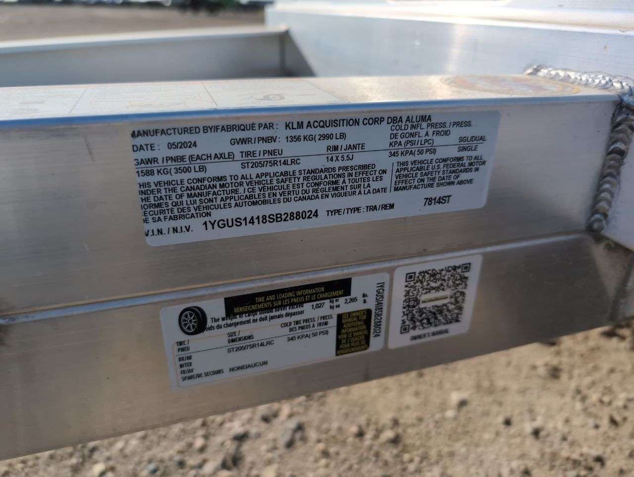 2025 Aluma 7814S 77.5" x 14' Utility