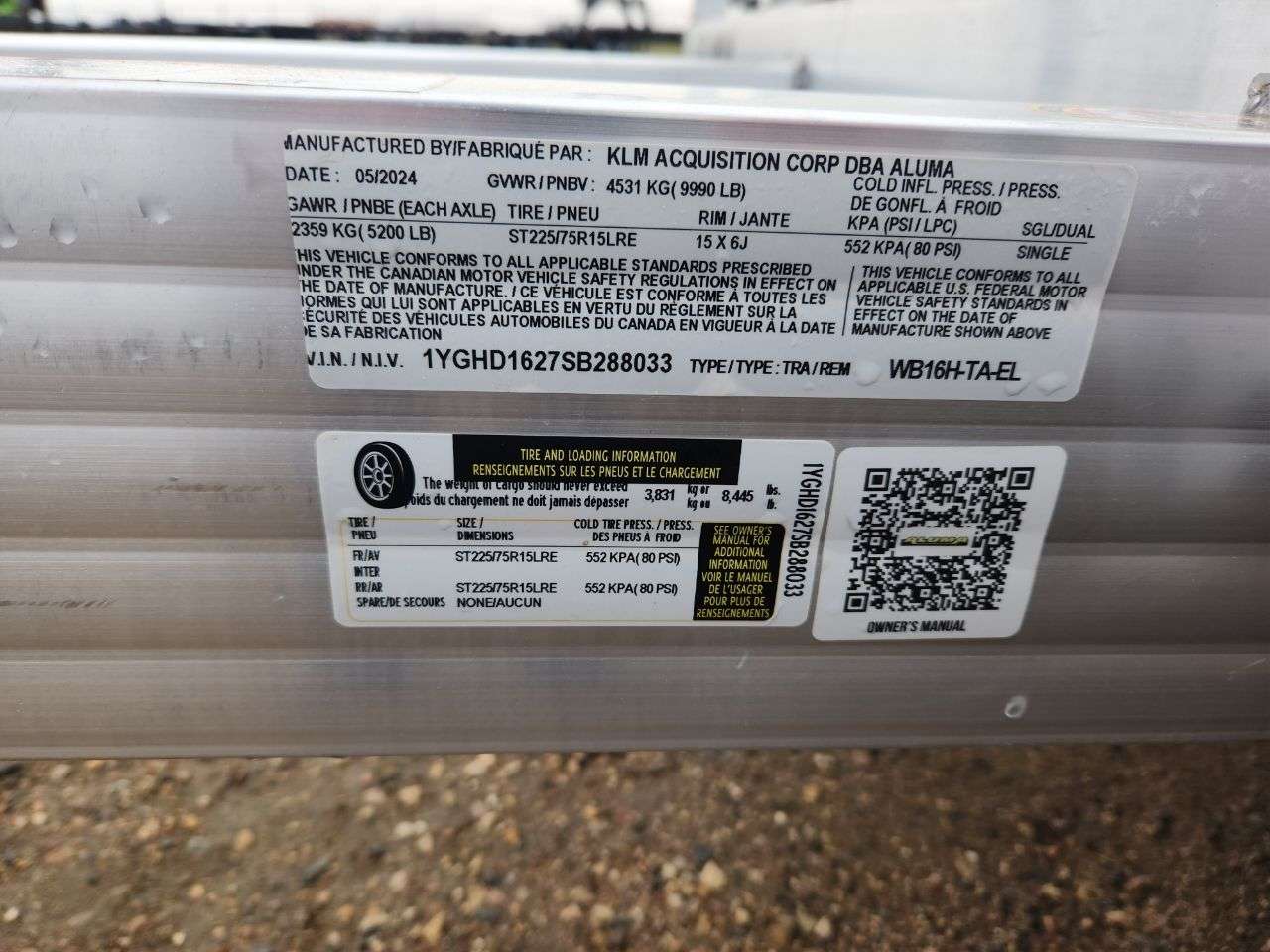 2025 Aluma WB16H 96.75" x 16' Wide Body Utility