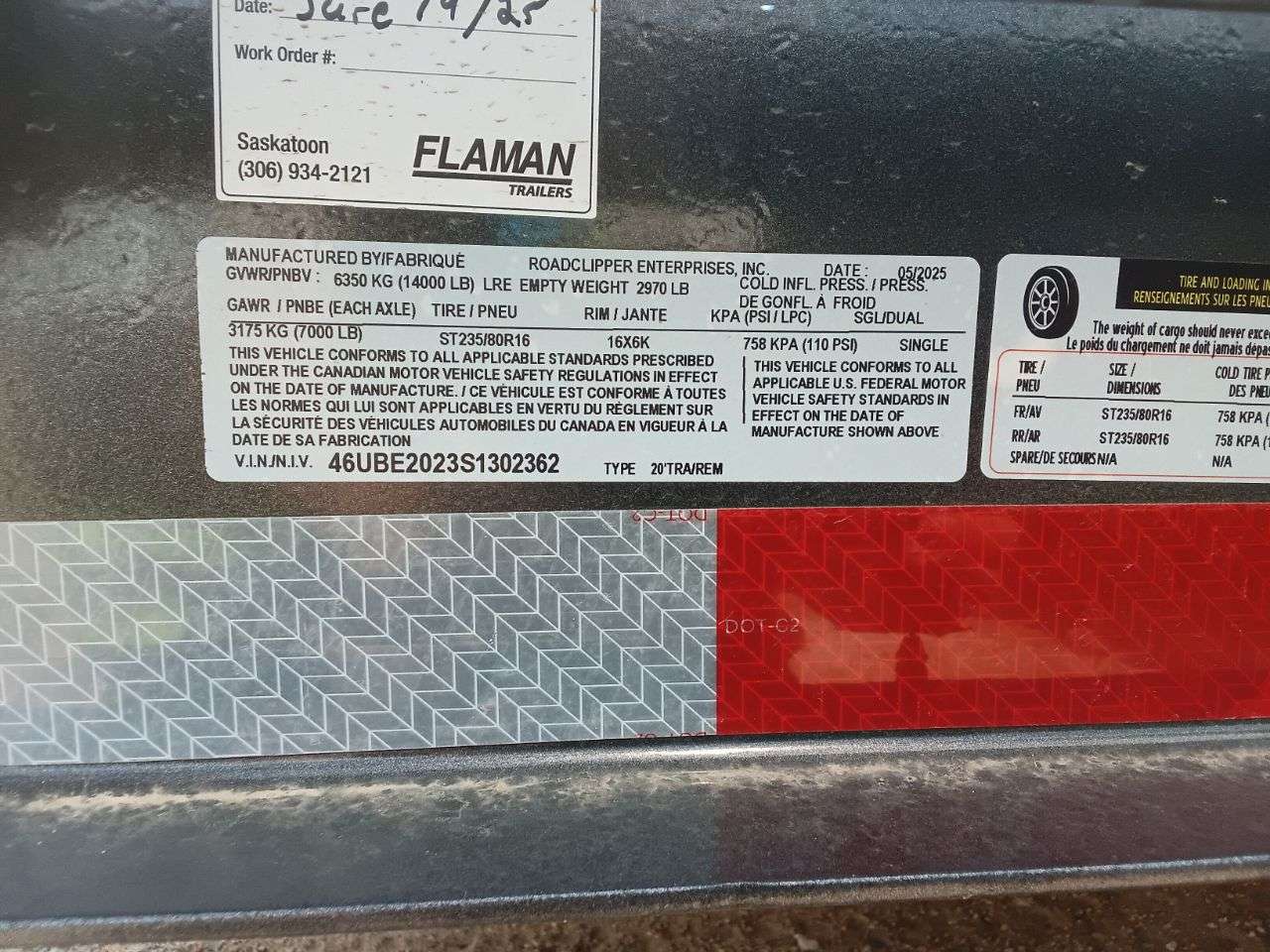 2025 Baseline HEQ 8'6" x 20' Beavertail Flat Deck