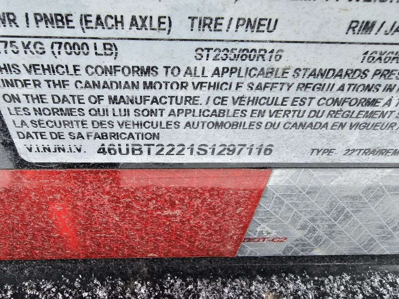 2025 Baseline HTL 8'6" x 22' Partial Tilt